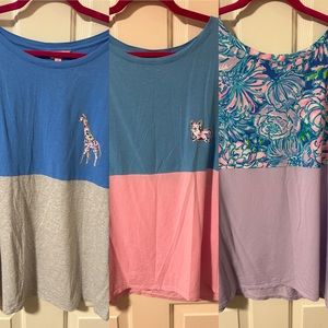 3 Lilly Pulitzer Tops size XL